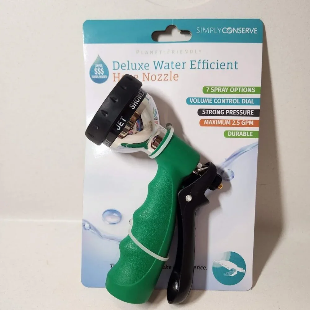 NEW Water Efficient Hose Nozzle garden supplies gardening Tools Simply Conserve